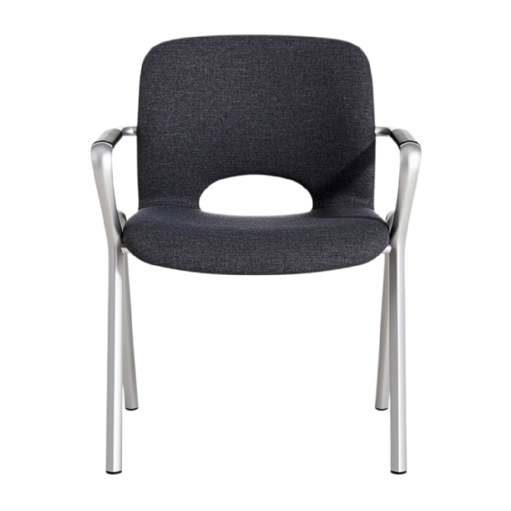 **Technische titel in het Nederlands: Comfortabele stoelen met metalen frame en stoffen bekleding**