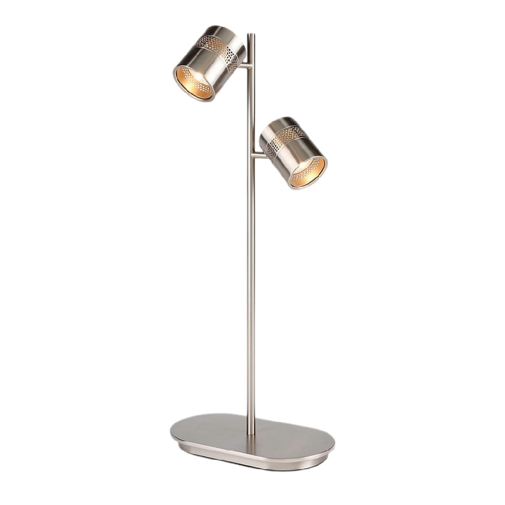 **Moderne dubbele vloerlamp met verstelbare spots**