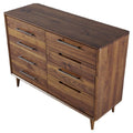 **Houten Dressoir met Sleufgrepen en Poten**